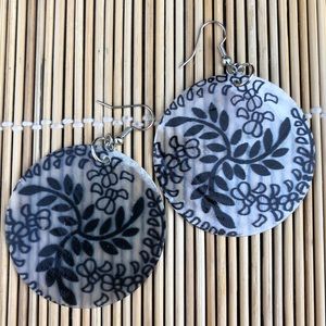 2” Mother of Pearl Disc Earrings